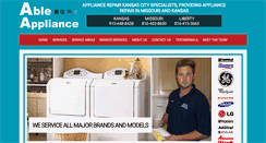 Desktop Screenshot of ableappliance.net